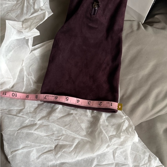 Nine W. Plum Tall Heeled Boots - Picture 14 of 14